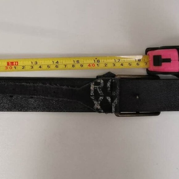 3/$30 Stylish Fashion Accessory: All-Leather Gray Belt (M/L) - Picture 9 of 9